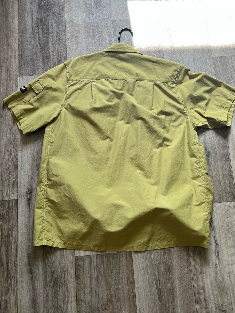 Helly Hansen Technical Utility Hiking Shirt Chartreuse Yellow Green Mens L - Picture 2 of 4
